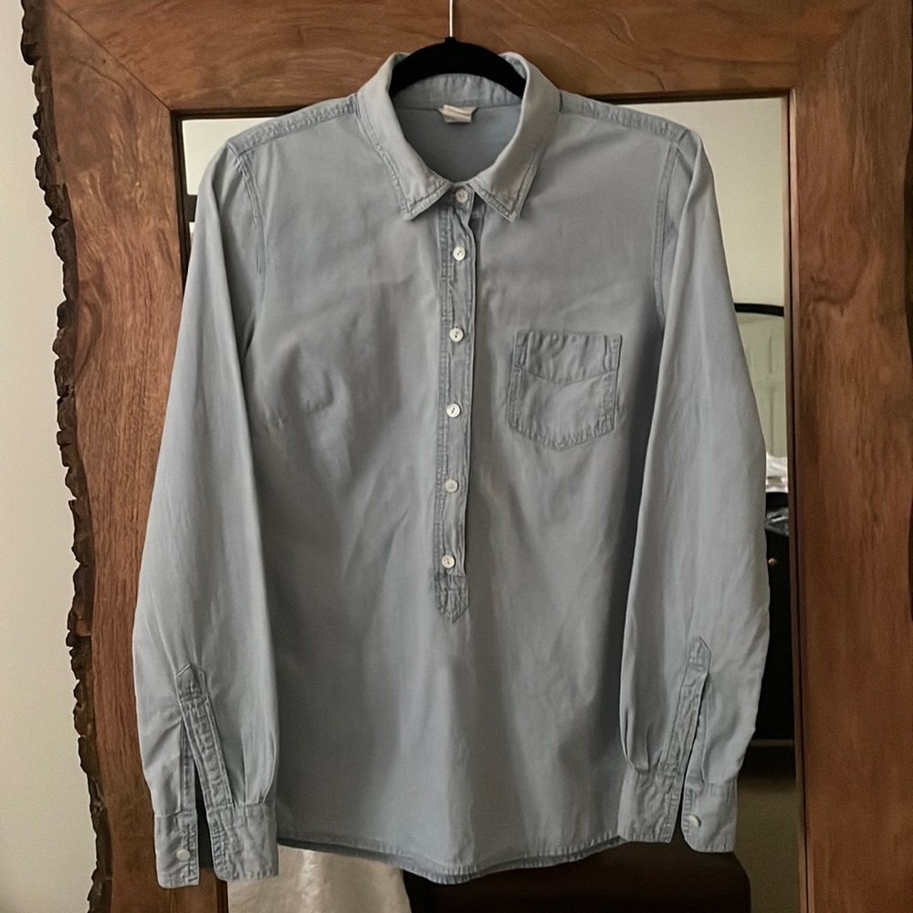 J Crew Chambray Shirt- Small